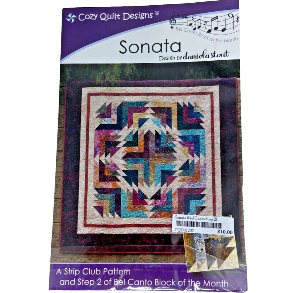 #7490 Cozy Quilt Designs Sonata Design by Daniela Stout quilt pattern